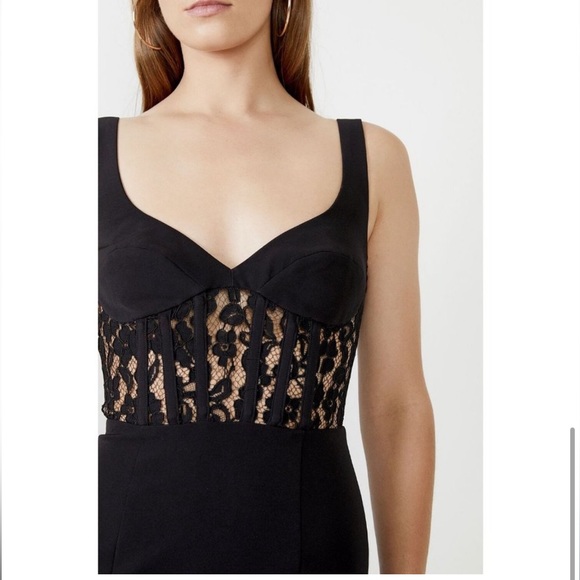 BARDOT REVOLVE CORSET LACE MIDI COCKTAIL DRESS - Picture 2 of 7